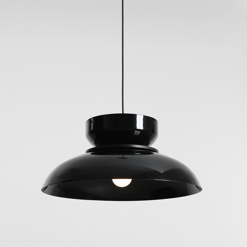 Lampa Wisząca Aldo Dark Black Gloss (47+ 23+ Wood) Aldex