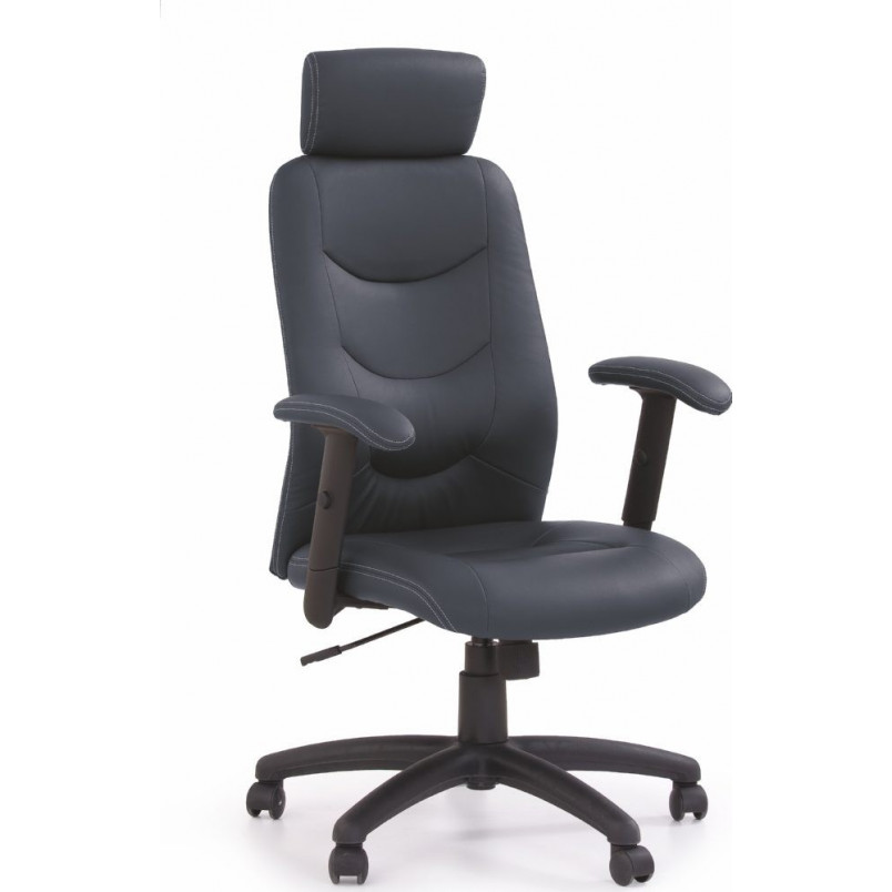 Fotel gabinetowy Stilo Halmar | Czarny, Regulowany