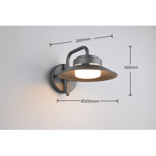 ATRATO Outdoor wall lamp excl.1xGX53 ↕ 16,5cm/↔ 20cm/↗ 26cm/  Trio