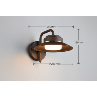 ATRATO Outdoor wall lamp excl.1xGX53 ↕ 16,5cm/↔ 20cm/↗ 26cm/  Trio