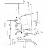 Fotel gabinetowy Stilo Halmar | Czarny, Regulowany