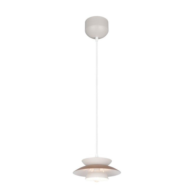 Lampa wisząca Amarila 25cm biało-brązowa Reality