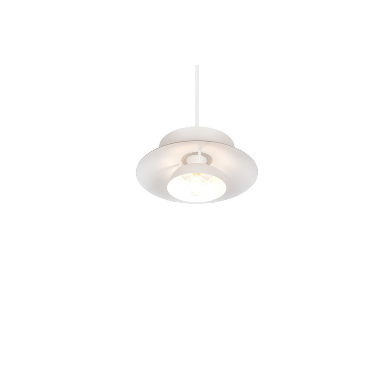Lampa wisząca Amarila 25cm biało-brązowa Reality