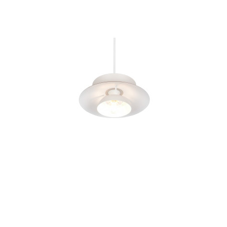 Lampa wisząca Amarila 25cm biało-brązowa Reality