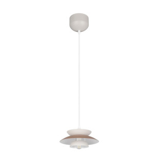 Lampa wisząca Amarila 25cm biało-brązowa Reality