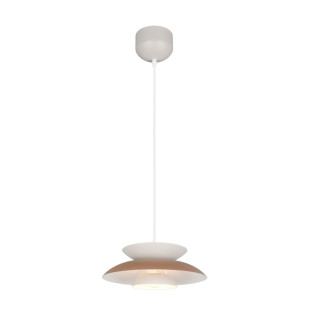 Lampa wisząca Amarila 40cm biało-brązowa Reality
