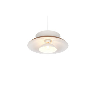 Lampa wisząca Amarila 40cm biało-brązowa Reality