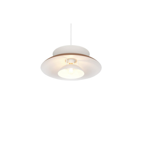 Lampa wisząca Amarila 40cm biało-brązowa Reality