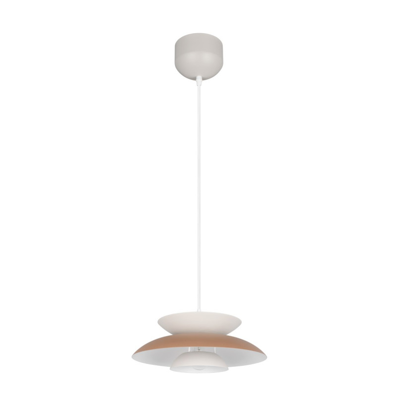 Lampa wisząca Amarila 40cm biało-brązowa Reality