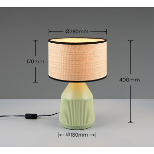 FORMENTERA Table lamp excl.1xE27 ↕ 43cm/ Ø 28cm/  Reality