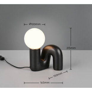 QUINN Table lamp excl.1xG9 ↕ 21,5cm/↔ 16,5cm/↗ 15cm/  Reality