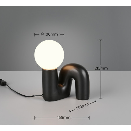 QUINN Table lamp excl.1xG9 ↕ 21,5cm/↔ 16,5cm/↗ 15cm/  Reality