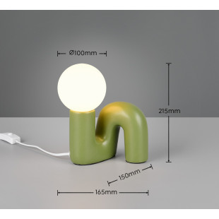 QUINN Table lamp excl.1xG9 ↕ 21,5cm/↔ 16,5cm/↗ 15cm/  Reality