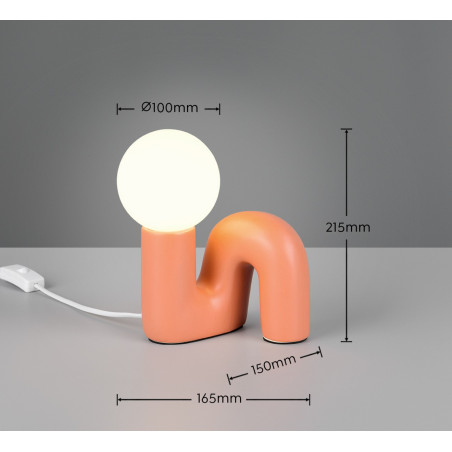 QUINN Table lamp excl.1xG9 ↕ 21,5cm/↔ 16,5cm/↗ 15cm/  Reality