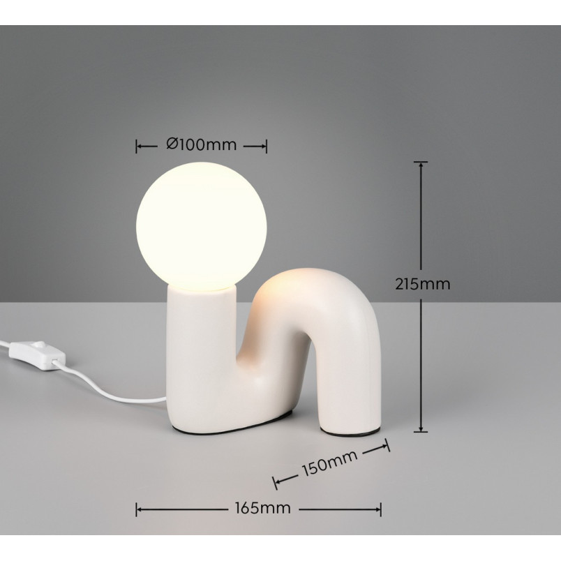 QUINN Table lamp excl.1xG9 ↕ 21,5cm/↔ 16,5cm/↗ 15cm/  Reality