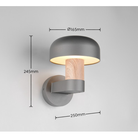 FRASER Wall lamp excl.1xE27 25cm/ 19cm/ 25cm/  Trio