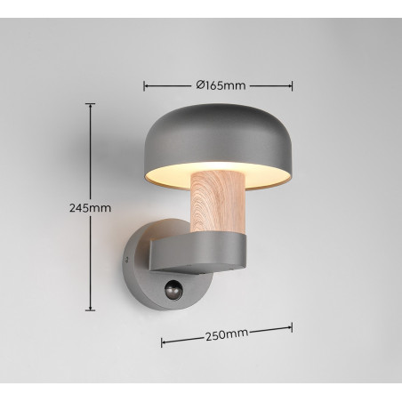 FRASER Wall lamp excl.1xE27 25cm/ 19cm/ 25cm/  Trio