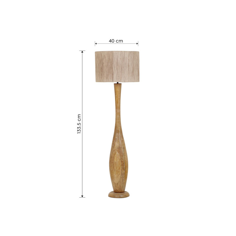 TOBA Floor lamp excl.1xE27 H 133,5cm/ D 40cm/  Trio