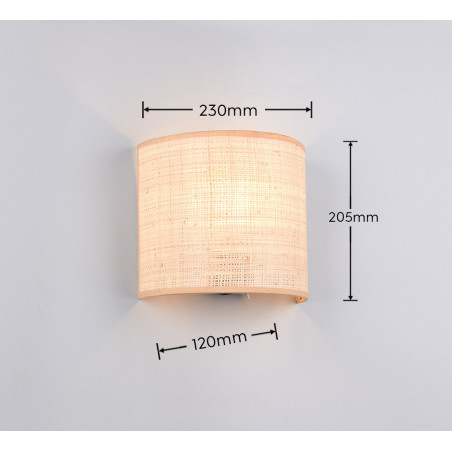 AIMEE Wall lamp excl.1xE27 20,5cm/ 23cm/ 12cm/  Reality