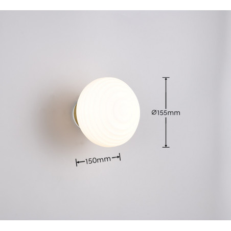EARL Wall lamp incl.1x1,5W LED/140Lm/3000K D 15,5cm/ 15cm Reality