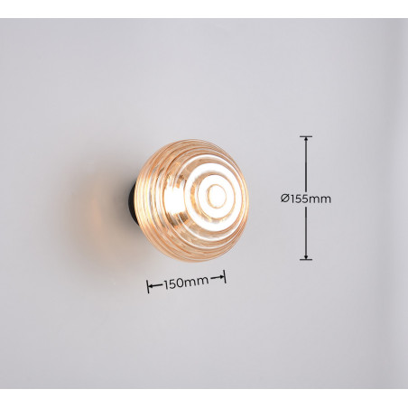 EARL Wall lamp incl.1x1,5W LED/140Lm/3000K D 15,5cm/ 15cm Reality