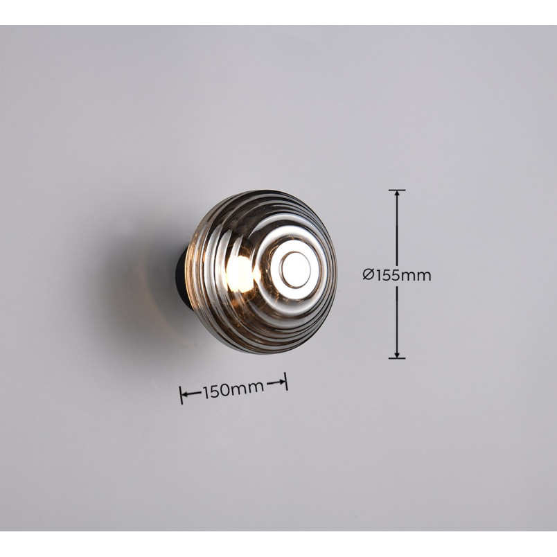 EARL Wall lamp incl.1x1,5W LED/140Lm/3000K D 15,5cm/ 15cm Reality