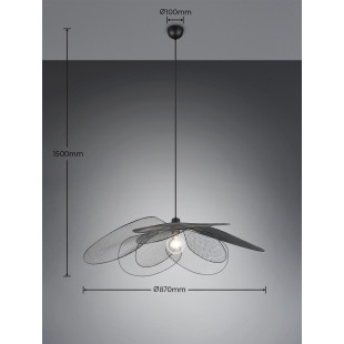 FLEURE Pendant excl.1xE27 150cm/ D 87cm/  Reality
