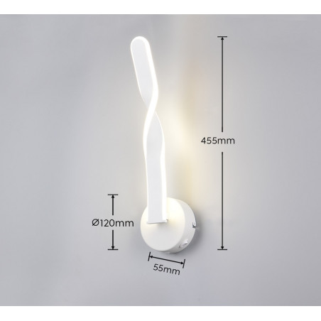 GINKO Wall lamp incl.1x9,6W LED/1150Lm/4000K 45,5cm/ 12cm/ 15cm/  Reality