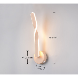 GINKO Wall lamp incl.1x9,6W LED/1150Lm/3000K 45,5cm/ 12cm/ 15cm/  Reality