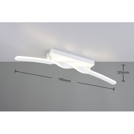 GINKO Ceiling lamp incl.1x18W LED/2100Lm/4000K 12,5cm/ 79cm/ 9cm/  Reality