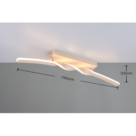 GINKO Ceiling lamp incl.1x18W LED/1980Lm/3000K 12,5cm/ 79cm/ 9cm/  Reality