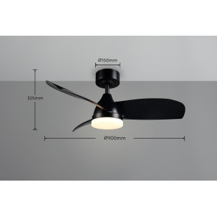 HELSINKI Ceiling lamp incl.1x22W LED/2200Lm/2700 - 6000K 32,5 - 40cm/ D 90cm/  Reality