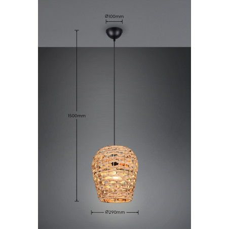 JEAN Pendant excl.1xE27 150cm/ D 29cm/  Reality