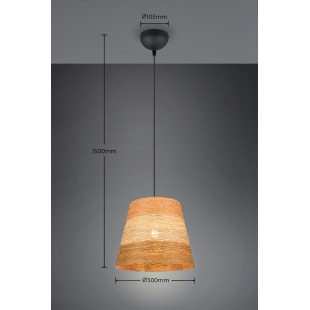 JOELINE Pendant excl.1xE27 150cm/ D 30cm/  Reality