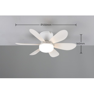 LUND Ceiling lamp incl.1x10W LED/1000Lm/2700 - 6500K 16,5cm/ D 52cm/  Reality