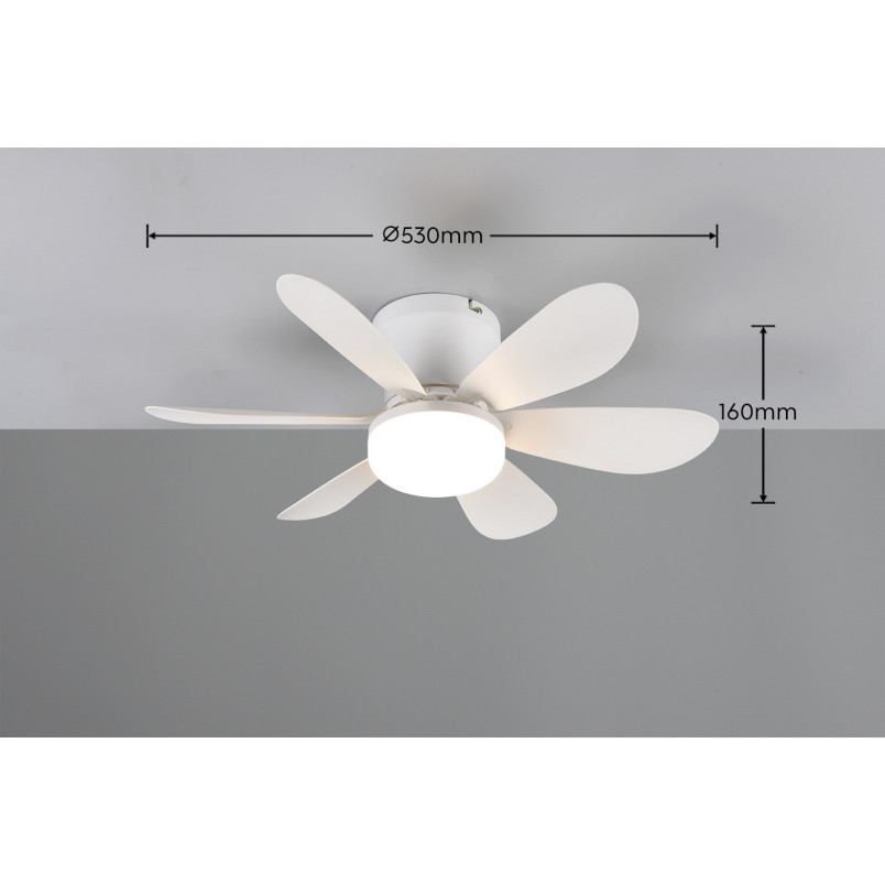 LUND Ceiling lamp incl.1x10W LED/1000Lm/2700 - 6500K 16,5cm/ D 52cm/  Reality