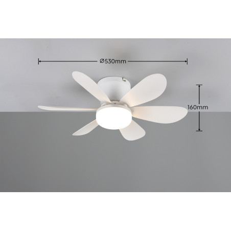 LUND Ceiling lamp incl.1x10W LED/1000Lm/2700 - 6500K 16,5cm/ D 52cm/  Reality