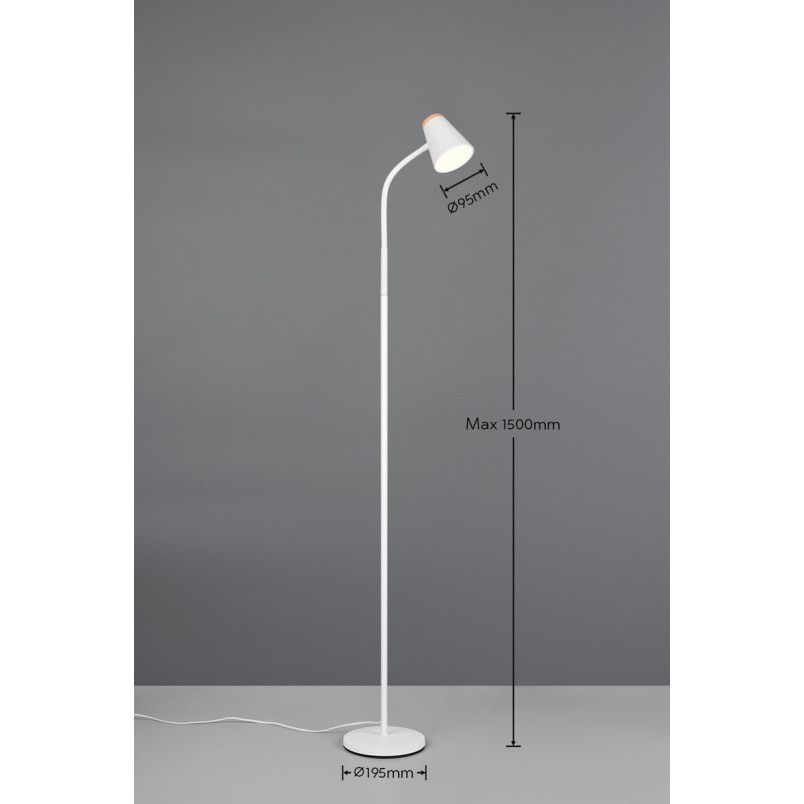 PONGO Floor lamp incl.1x4,5W LED/500Lm/3000K 145cm/ 19,5cm/ 37cm Reality