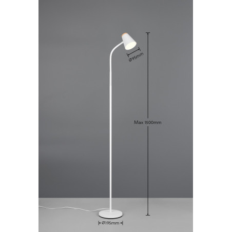 PONGO Floor lamp incl.1x4,5W LED/500Lm/3000K 145cm/ 19,5cm/ 37cm Reality