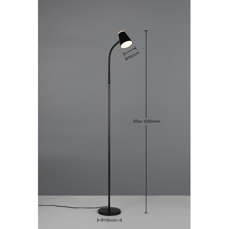 PONGO Floor lamp incl.1x4,5W LED/500Lm/3000K 145cm/ 19,5cm/ 37cm Reality