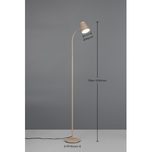 PONGO Floor lamp incl.1x4,5W LED/500Lm/3000K 145cm/ 19,5cm/ 37cm Reality