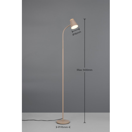 PONGO Floor lamp incl.1x4,5W LED/500Lm/3000K 145cm/ 19,5cm/ 37cm Reality