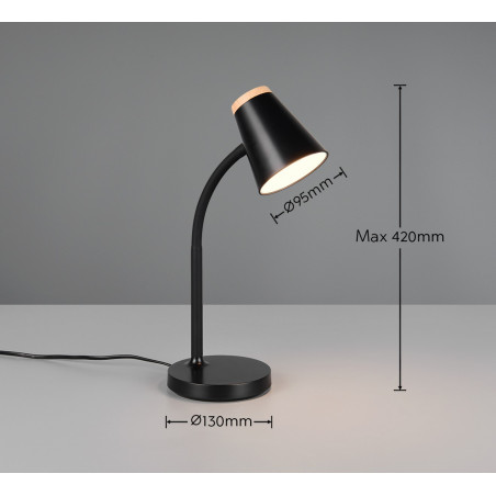 PONGO Table lamp incl.1x4,5W LED/500Lm/3000K 36cm/ 13cm/ 23cm Reality