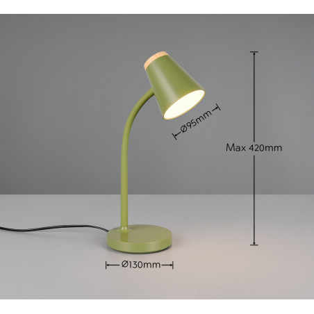 PONGO Table lamp incl.1x4,5W LED/500Lm/3000K 36cm/ 13cm/ 23cm Reality