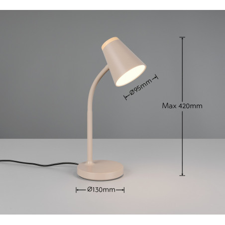 PONGO Table lamp incl.1x4,5W LED/500Lm/3000K 36cm/ 13cm/ 23cm Reality