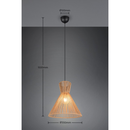 ROSALIE Pendant excl.1xE27 150cm/ D 35cm/  Reality