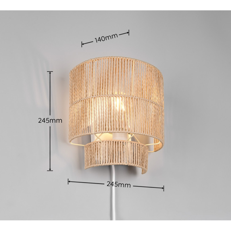 SATNA Wall lamp excl. 1xE27 24cm/ 24cm/ 12,5cm/  Reality