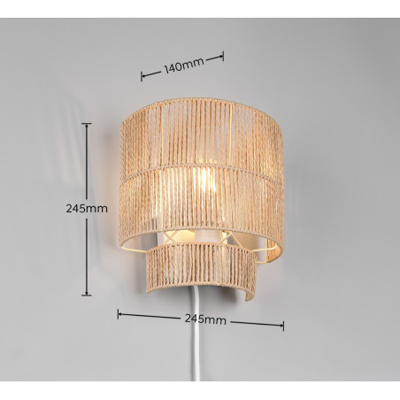 SATNA Wall lamp excl. 1xE27 24cm/ 24cm/ 12,5cm/  Reality