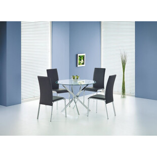 Stół szklany okrągły Raymond 100cm - Halmar | Cena 507,30 PLN