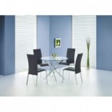 Stół szklany okrągły Raymond 100cm - Halmar | Cena 507,30 PLN